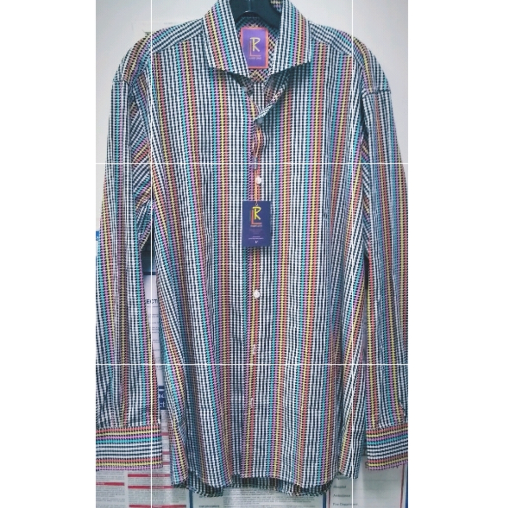 Robert Lewis Colorful Button Down Men's Shirt